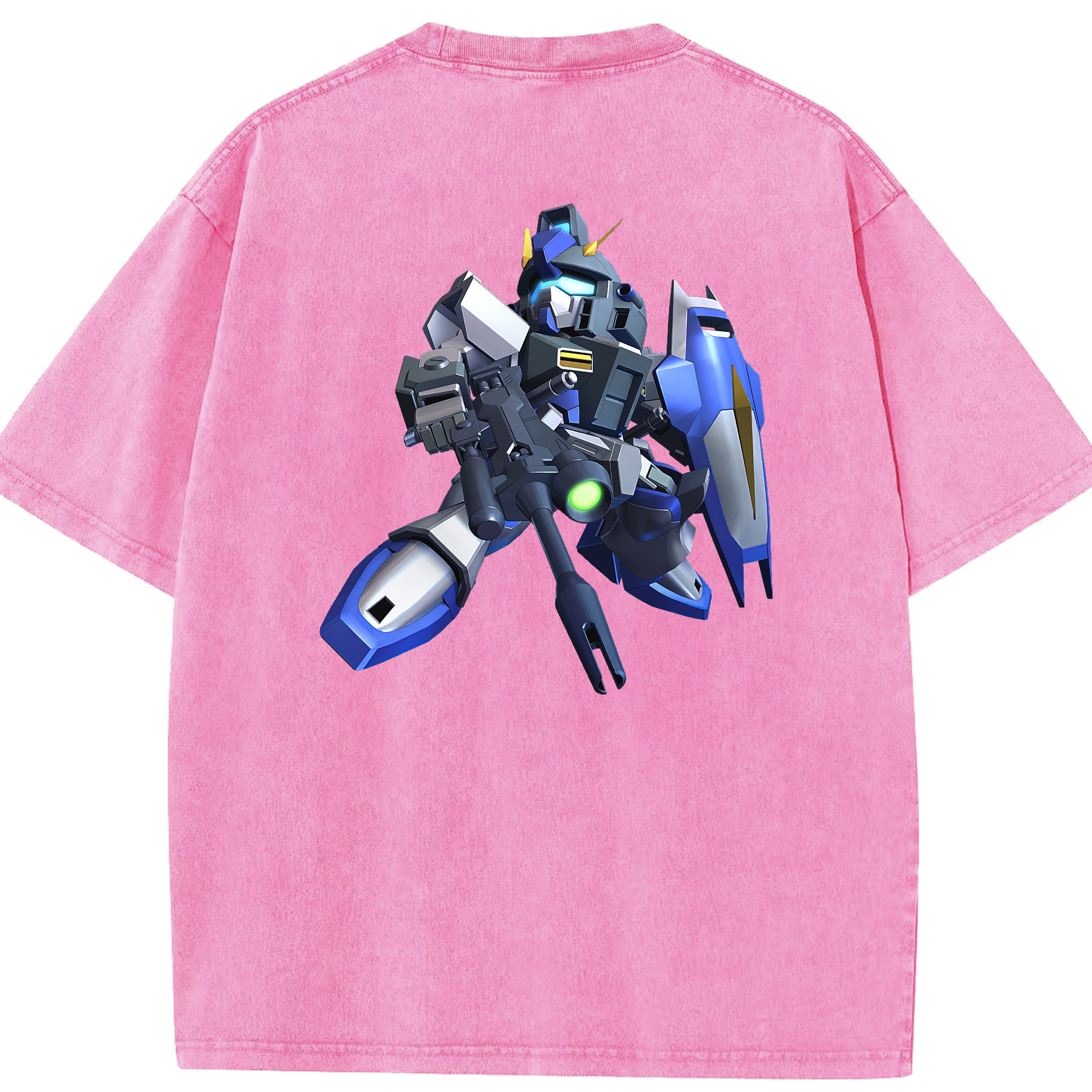（画像用） 機動戦士ガンダム Mobile Suit Gundam 綿100% ヴィンテージ風 半袖Tシャツ（背面プリント）